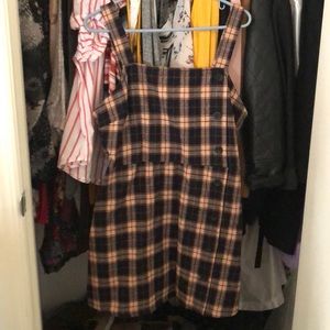 Fleece Plaid Dress